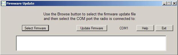 28 Firmware Update The Firmware Update utility enables the user to update the SS900FH firmware using files of extension.gdi.