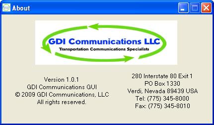 30 The second file is the SS900FH User Guide which details more information about the radio. The About shows the software version and GDI Communications physical address and phone support (Figure 18).