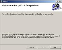 2 Installation System Requirements: Windows 98 or higher Installation Steps: The installation script is compressed into a zip file (gdigui.