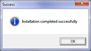 22 Click Install and then press OK when installation finishes.