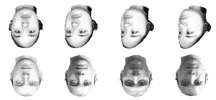 way using techniques derived from optical flow computation. Based on these correspondences, a new 3D face model can be generated by morphing between the existing models in the database.