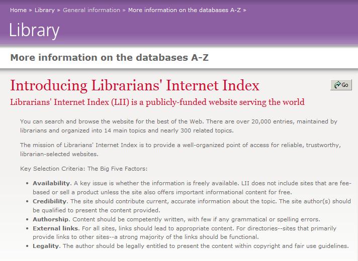 A great resource for databases: http://www.itc.