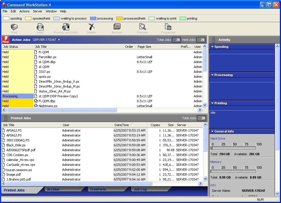 COMMAND WORKSTATION, WINDOWS EDITION 20 Using Command WorkStation, Windows Edition After you install and configure Command WorkStation, you can begin using it to monitor and manage jobs on the Fiery