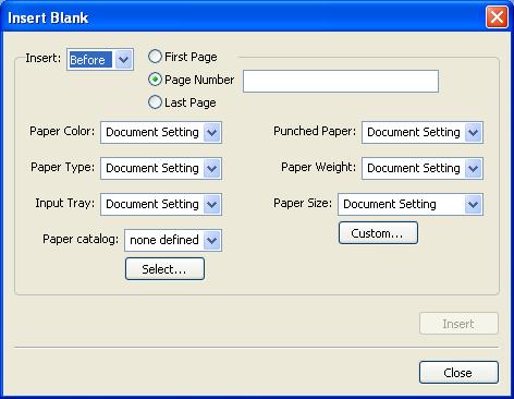 COMMAND WORKSTATION, WINDOWS EDITION 27 4 Select the required media from the Paper Catalog drop-down menu.