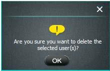 4.2 Deleting User Accounts For users without administrative permission, you as administrator can delete their accounts whenever necessary. To delete user accounts: 1.
