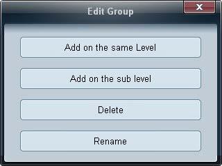 Renaming Groups 1 Select a group name, and click Edit.