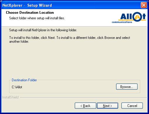10. If you selected Typical in step 5 the following dialog is displayed. Chapter 1: Installing NetXplorer Figure 1-6: Choose Destination Location - Typical 11.