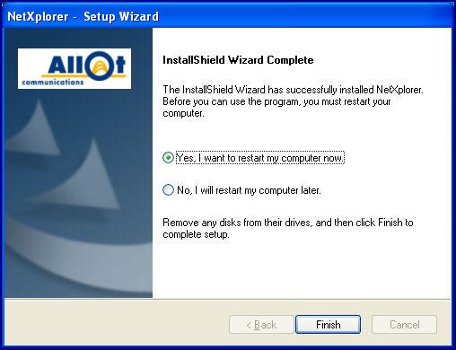 Chapter 1: Installing NetXplorer 13. When the installation is complete the following dialog is displayed. Figure 1-9: NetXplorer InstallShield Wizard Complete 14.