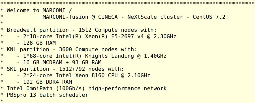 KNL, BDW, SKL A1 BDW A2 KNL A3 SKL cores per node 2 x 18 @2.3 GHz 1 x 68 @1,4 GHz 2 x 24@2.