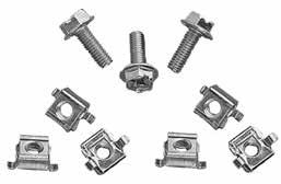 PROLINE EXTERNAL COMPONENTS PROLINE Fastener Packages Use to fasten components to the grid system. PGF Packages include 20 frontloading clip nuts (M6) and 20 combinationdrive washer-head bolts (M6).