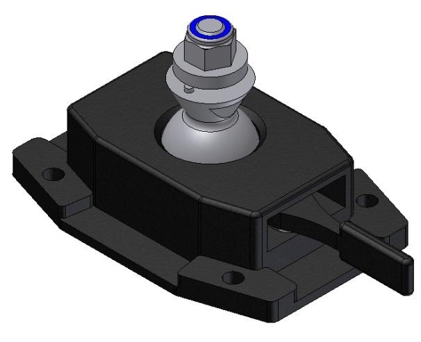 5.2.4. Clamp mount small Order number (DLT-V7210 and DLT-V7212) The clamp mount small is always combined with an Advantech-DLoG mounting bracket.