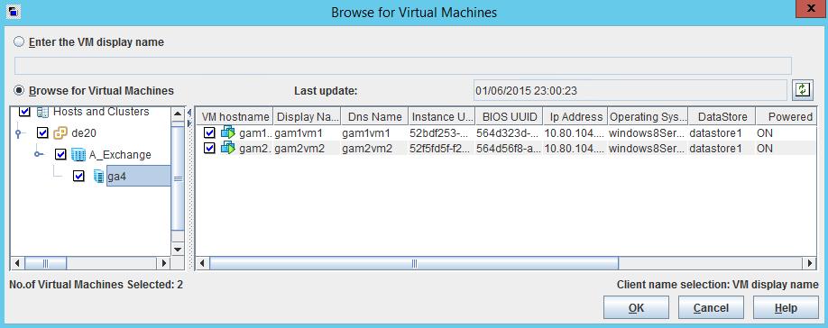 Configure NetBackup policies for VMware Browse for VMware Virtual Machines 75 If the Virtual disk selection option was set to Exclude boot disk: You can restore the virtual machine and move the
