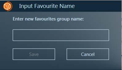 Refresh Group button If you have made a change to a favourite group, but have not saved the favourite yet, you can refresh the favourite group to your original selection.