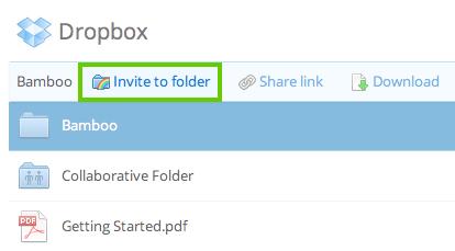 Go to your list of files and folders and select the folder you want to share by clicking on the empty space to the right of the folder's name.