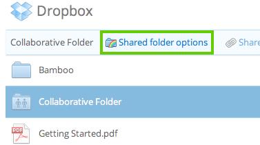 Click Shared folder options to invite more people. 4. Enter the email addresses of the people you want to invite. 5.
