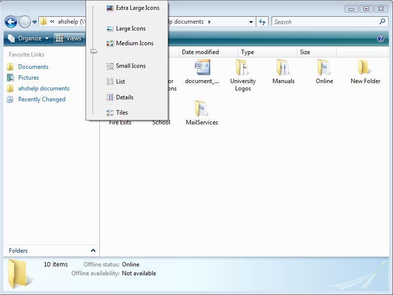 Windows Explorer You can use the Ctrl + Mouse scroll zooming feature in Windows Explorer, as well
