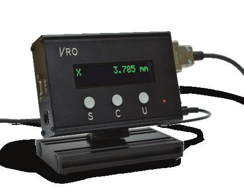 Encoders interface (connected to the BiSlide carriage) with the VRO through Schmitt triggers and digital filtering with quadrature