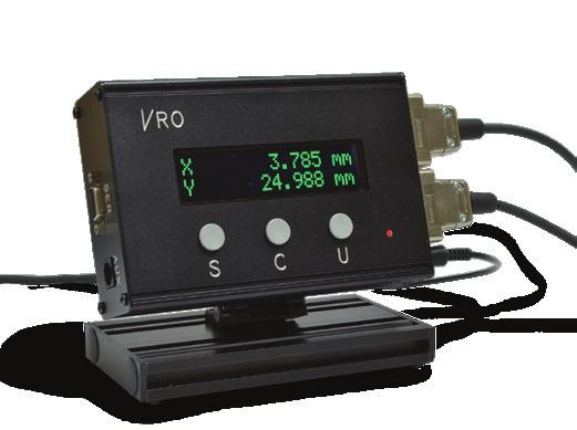 Encoders interface with the VRO through Schmitt triggers and digital filtering with quadrature decoding returning instantaneous