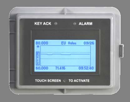 LCD Touchpad The LCD Touchpad lets you view and enter configuration and operation