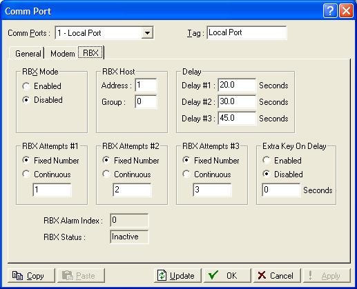 SRBX Communication Spontaneous Report-By- Exception (SRBX) communication allows the FloBoss 107 to automatically report any alarm to a