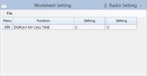A progress bar will be displayed as the rows in the worksheet are compared to the memory channels in transceiver.