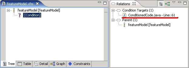 Project Property Page for the Relation Indexer The relation indexer is activated for the project by selecting the Enable Relation Indexer option (1).