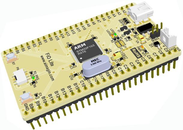 FiO Lite Datasheet FEATURES Built-in RapidSTM native-support bootloader.