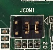 The pin indicated by the triangle on PCB