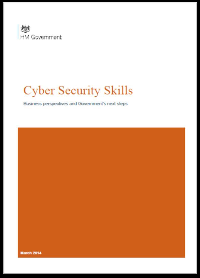 Cyber Education, Skills and Know-How Initiatives Promote cyber security learning in schools Competitions to attract people into the profession Funding for graduate and post graduate students in cyber