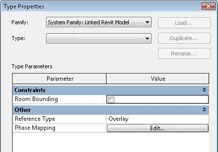 Linking Revit Models Type Parameters of a Linked Revit Model Room Bounding When this parameter is set to Yes (by checking the box in the value column), the elements in the linked model that are set