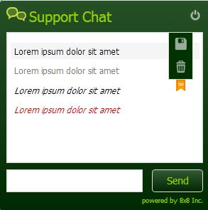 Click the Chat button you just created. The Chat window opens. The following table summarizes the objects available for a chat script.