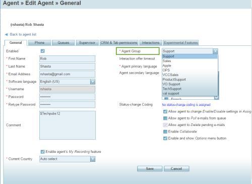 2. Go to Agents. A list of agents and their groups appear. 3. Look for the group you are planning to delete and click. The Agent > Edit > General tab appears. 4.