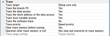 2. FUNCTIONS Figure 2.111 [Trace] Category [E1][E20] (1) [Trace target] Select the trace target from the following drop-down list.