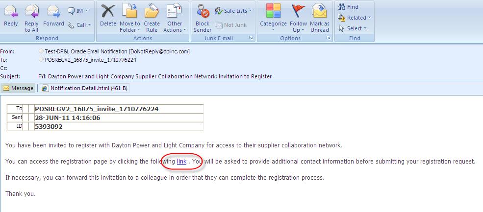 User Registration 1 To use isupplier, users must first be registered with DP&L. The DP&L Buyer can invite a supplier user to register.