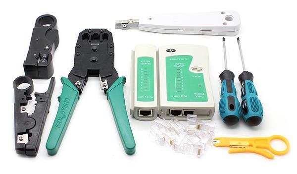 Networking Tools Cable Stripper Cable Crimper Cable Tester Punch Down Tool Supplies 8p8c