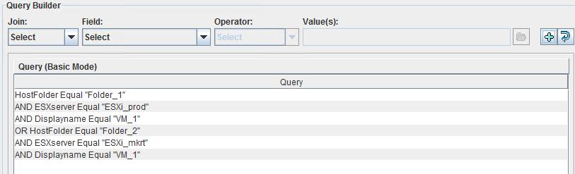 Configure a VMware Intelligent Policy Query rules for duplicate names 105 Query rules for duplicate names If you have clusters, datastores, or virtual machine display names that have duplicates