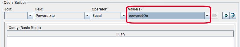 ) Then make a selection for Operator: For the Value(s) field: Click the folder icon to browse for