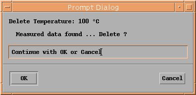 Enter the desired temperature into the dialog box. Please be sure to enter the appropriate value in degrees Celsius ( C).