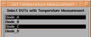 devices to be measured at those temperatures entered in the Temperature Setup form and click OK. Figure 1-38.