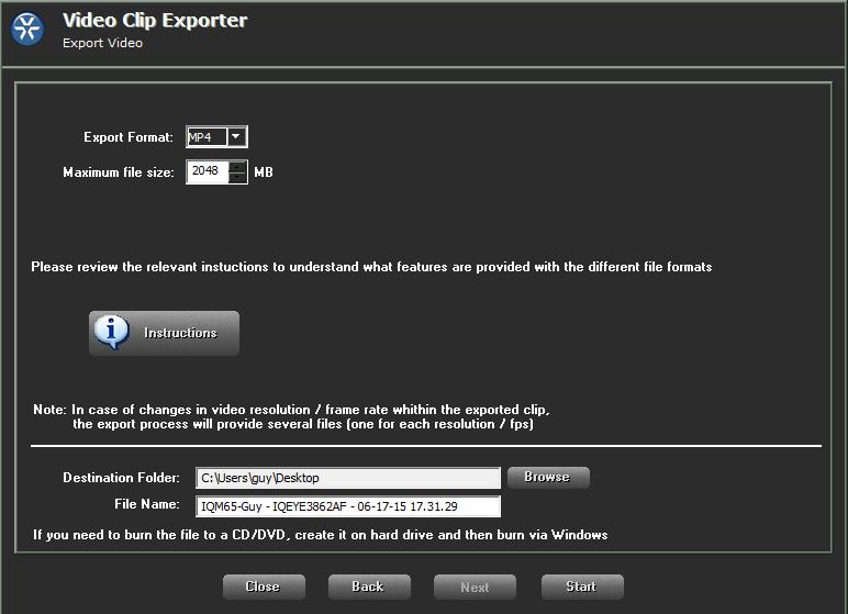 New Video Clip Export The video clip export wizard was updated to allow faster export and better clips.