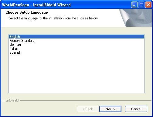 The installation program will start automatically.