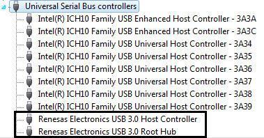 0 Host Controller and 0 Root Hub in the Device Manager. 2.