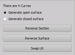 of CVs to generate surface/body. (1) Choose preference value in UI.
