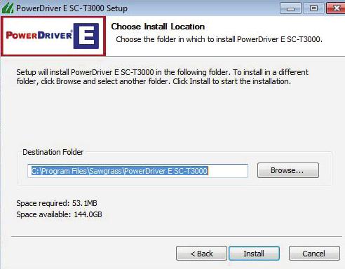 Step 3 of 5: SubliJet-E PowerDriver Download, Installation and Registration 9) Click
