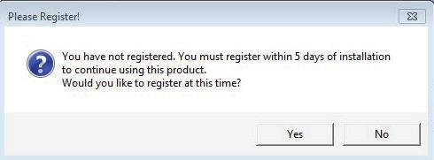 (see FIGURE 9). FIGURE 9 10) Click Yes when prompted to Register the PowerDriver.