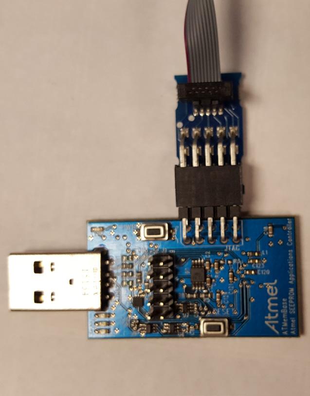 7 Troubleshooting Guide Issue: The ATMembase no longer has the USB Bootloader Installed Resolution: In order to reprogram the USB bootloader, the user needs an Atmel JTAG ICEIII and the latest