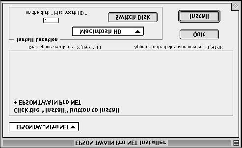 For Macintosh 1. Insert your scanner software CD in the CD-ROM drive. 2. Double-click the EPSON TWAIN Pro Network folder, then double-click the folder of your preferred language. 3.