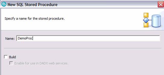 Create Stored Procedure Wizard Guides user in creating 