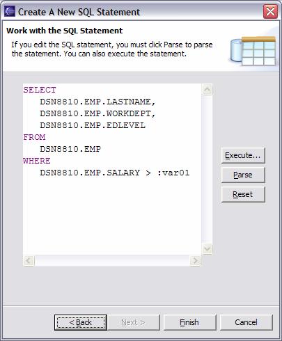 reverse engineer SQL Statement from a string to SQL model and from SQL model to SQL