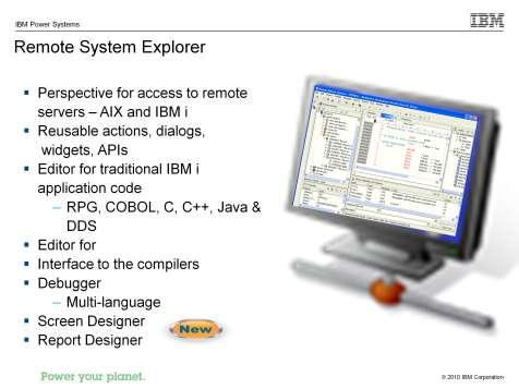 Remote System Explorer is the workbench it s a common winto into the development client products Its architecture consists of an Eclipse-based client communicating with server Files are downloaded to